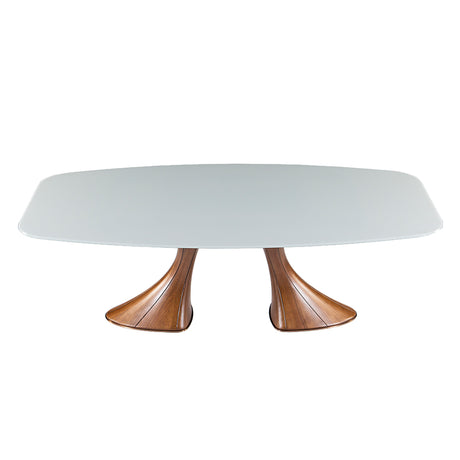 Table en verre de forme contour - Charles