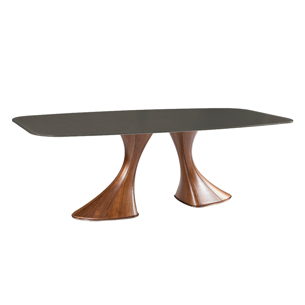 Table en verre de forme contour - Charles
