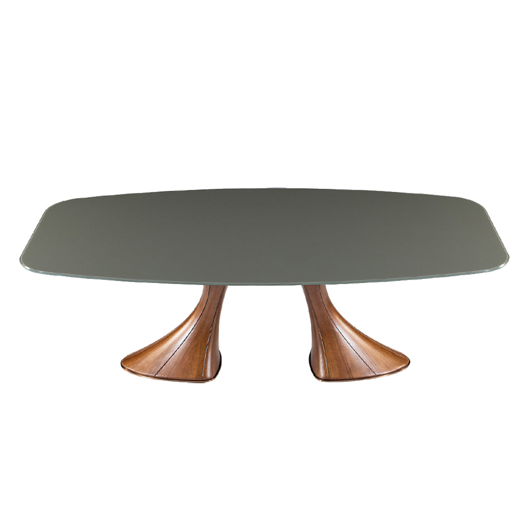 Table en verre de forme contour - Charles