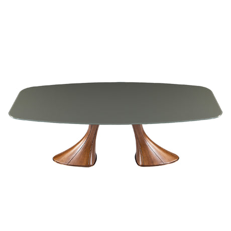 Table en verre de forme contour - Charles