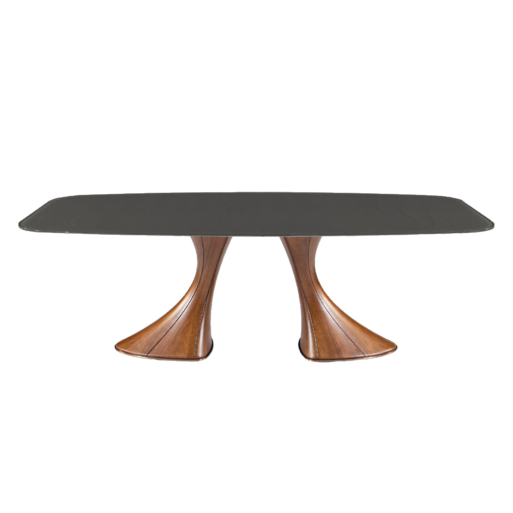 Table en verre de forme contour - Charles