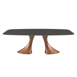 Table en verre de forme contour - Charles