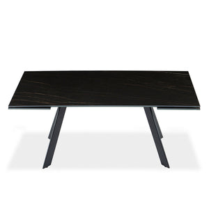 Table de salle à manger rectangulaire en céramique avec rallonge - Gabriel