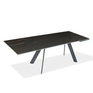 Table de salle à manger rectangulaire en céramique avec rallonge - Gabriel