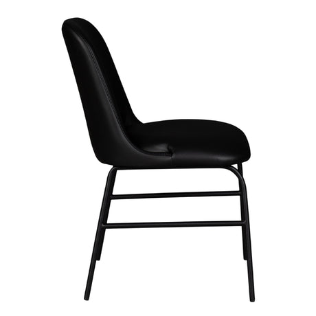 Chaise de salle à manger rembourrée en cuir - Kayla