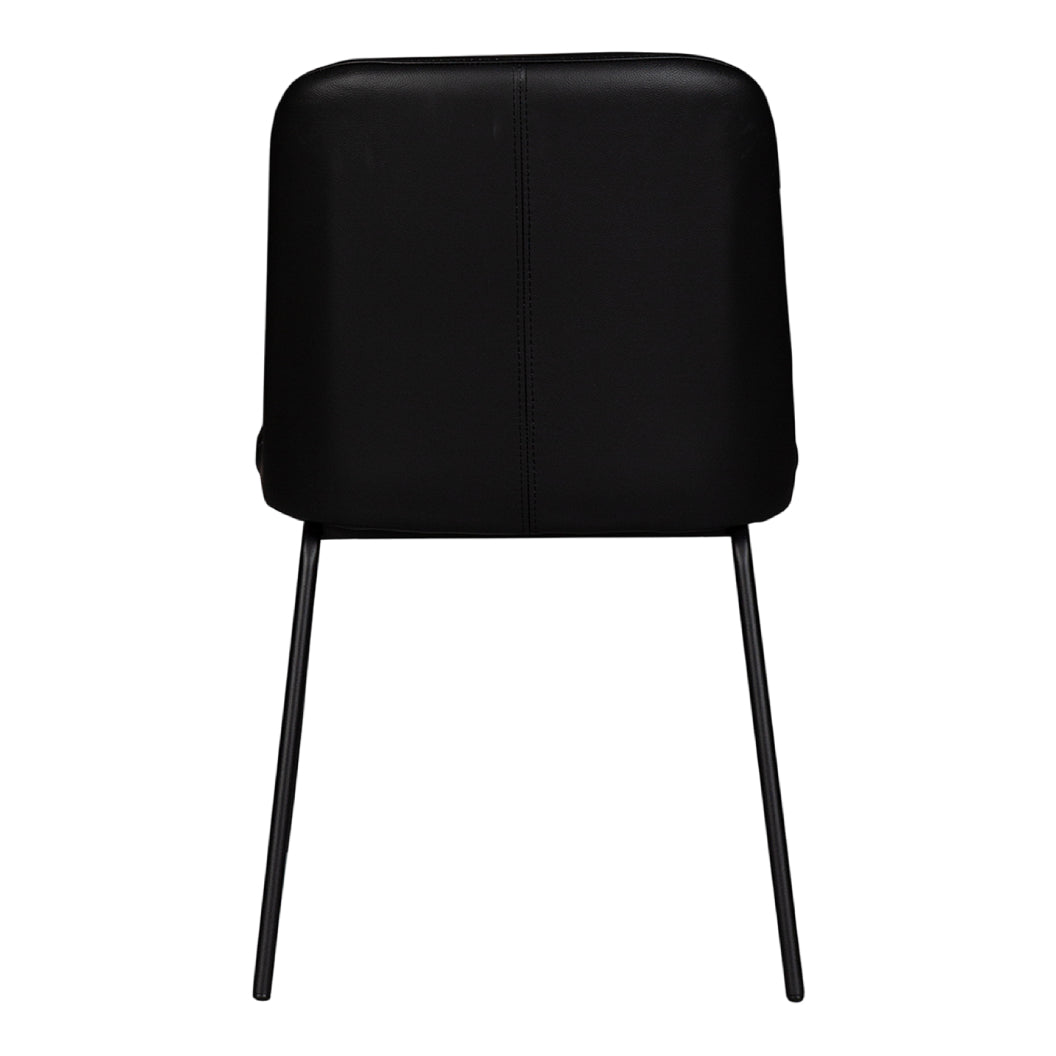 Chaise de salle à manger rembourrée en cuir - Kayla