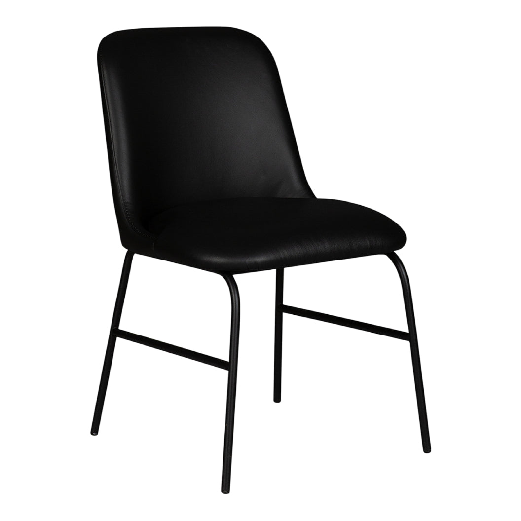 Chaise de salle à manger rembourrée en cuir - Kayla