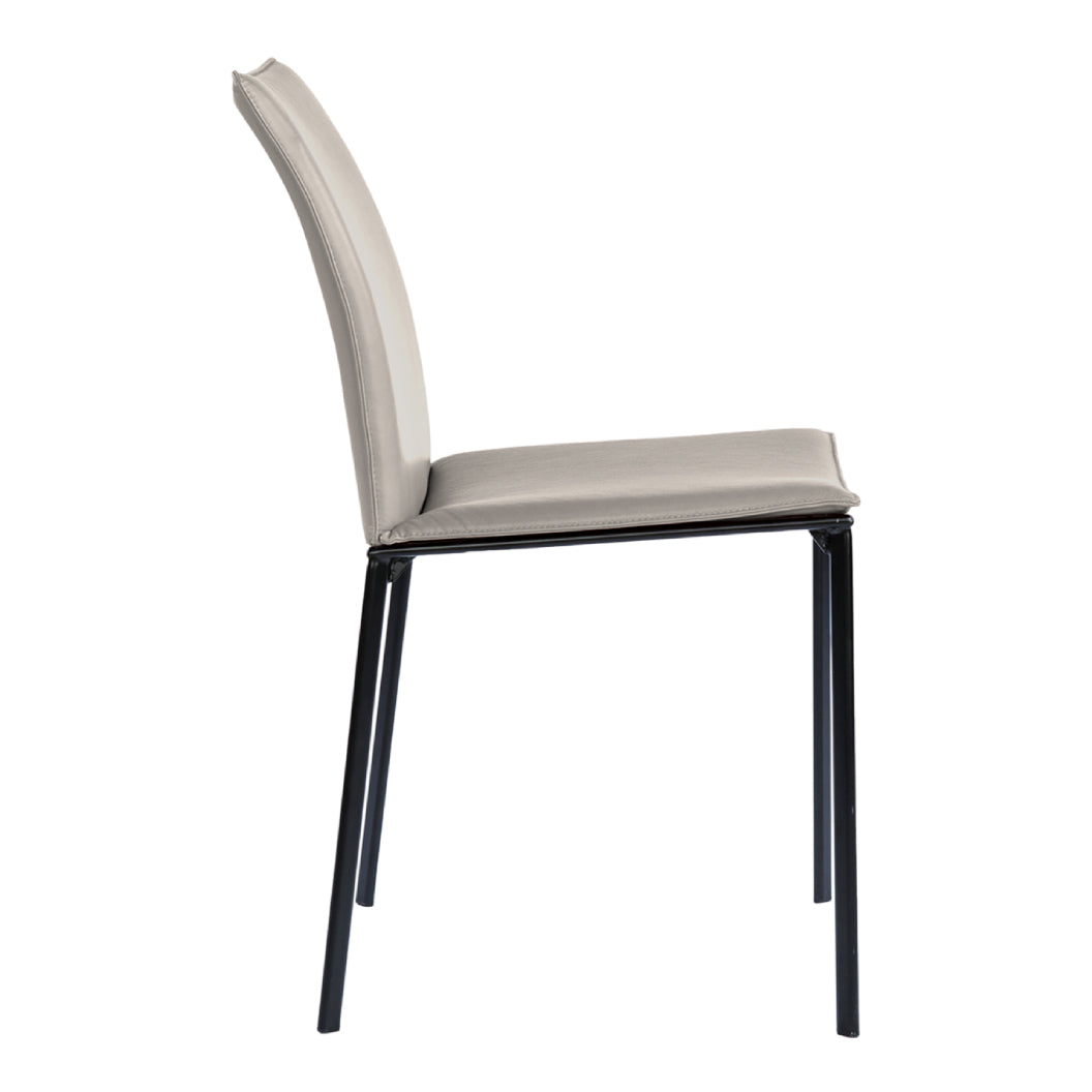 Chaise de salle à manger en cuir - Olivia