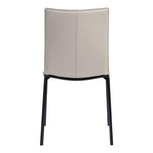 Chaise de salle à manger en cuir - Olivia