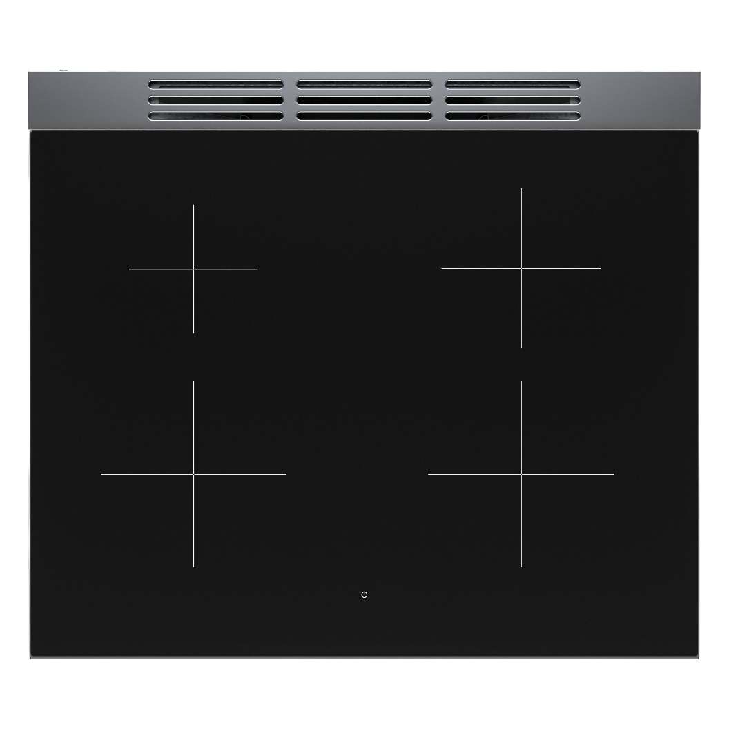 Cuisinière encastrable à induction 30 po, 3,9 pi³ Inox - Série 800 à 4 zones