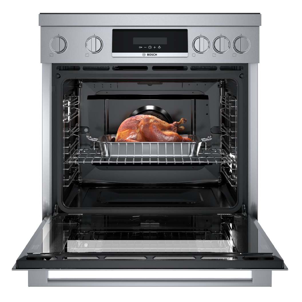 Cuisinière encastrable à induction 30 po, 3,9 pi³ Inox - Série 800 à 4 zones