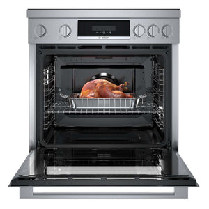 Cuisinière encastrable à induction 30 po, 3,9 pi³ Inox - Série 800 à 4 zones