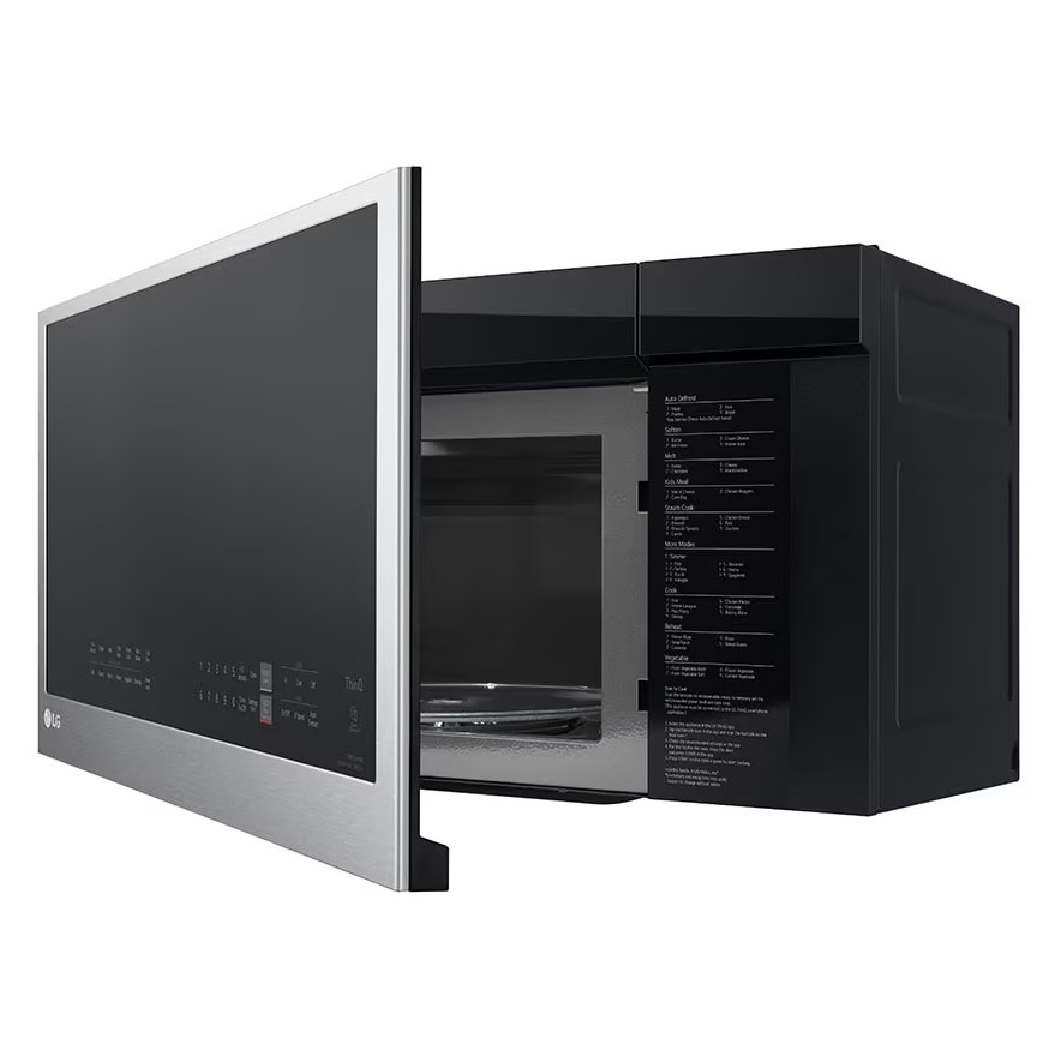 Micro-ondes à hotte intégrée 30 po, 2 pi³ Inox avec Wi-Fi