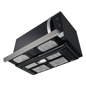 Micro-ondes à hotte, 2,1 pi³, 900W, acier inoxydable