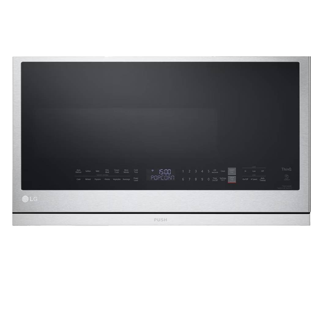Micro-ondes à hotte, capacité 2,1 pi³, puissance 900W, acier inoxydable