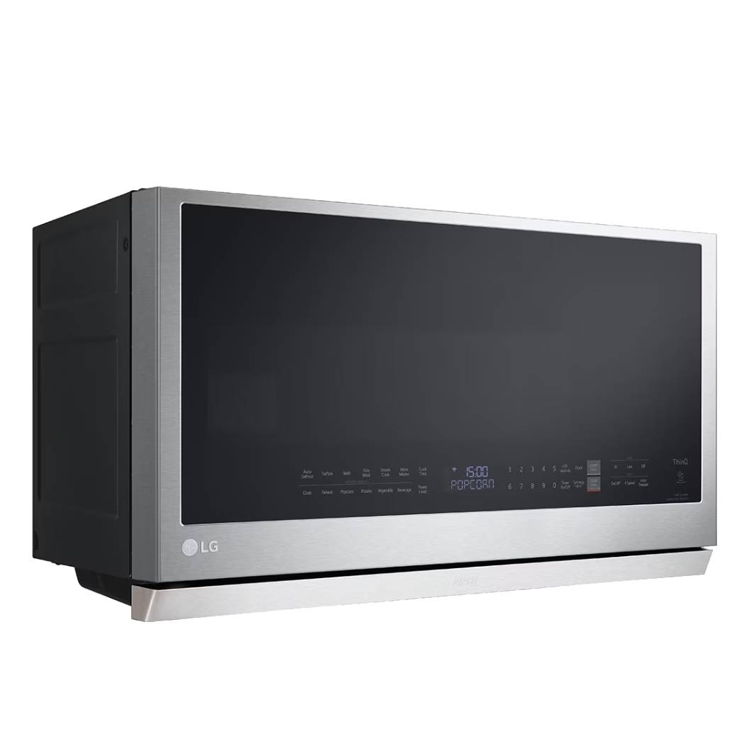 Micro-ondes à hotte, capacité 2,1 pi³, puissance 900W, acier inoxydable
