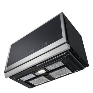 Micro-ondes à hotte, capacité 2,1 pi³, puissance 900W, acier inoxydable