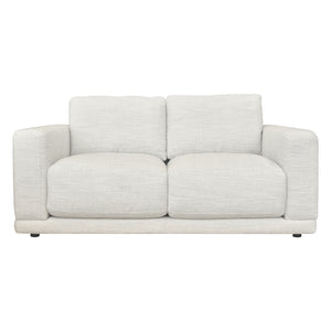 Causeuse en tissu blanc