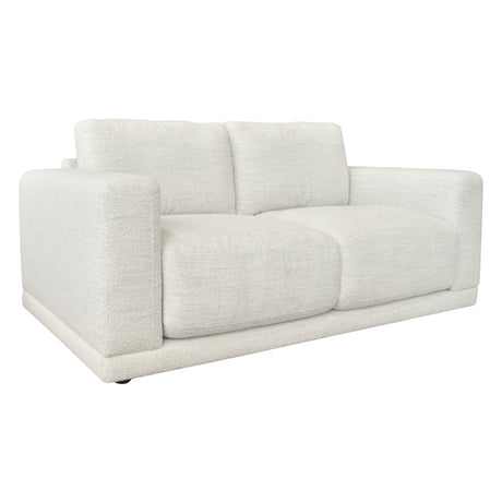 Causeuse en tissu blanc