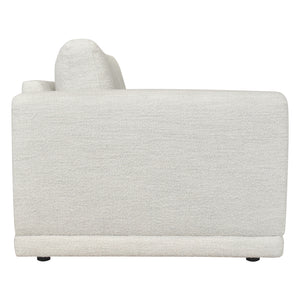 Causeuse en tissu blanc