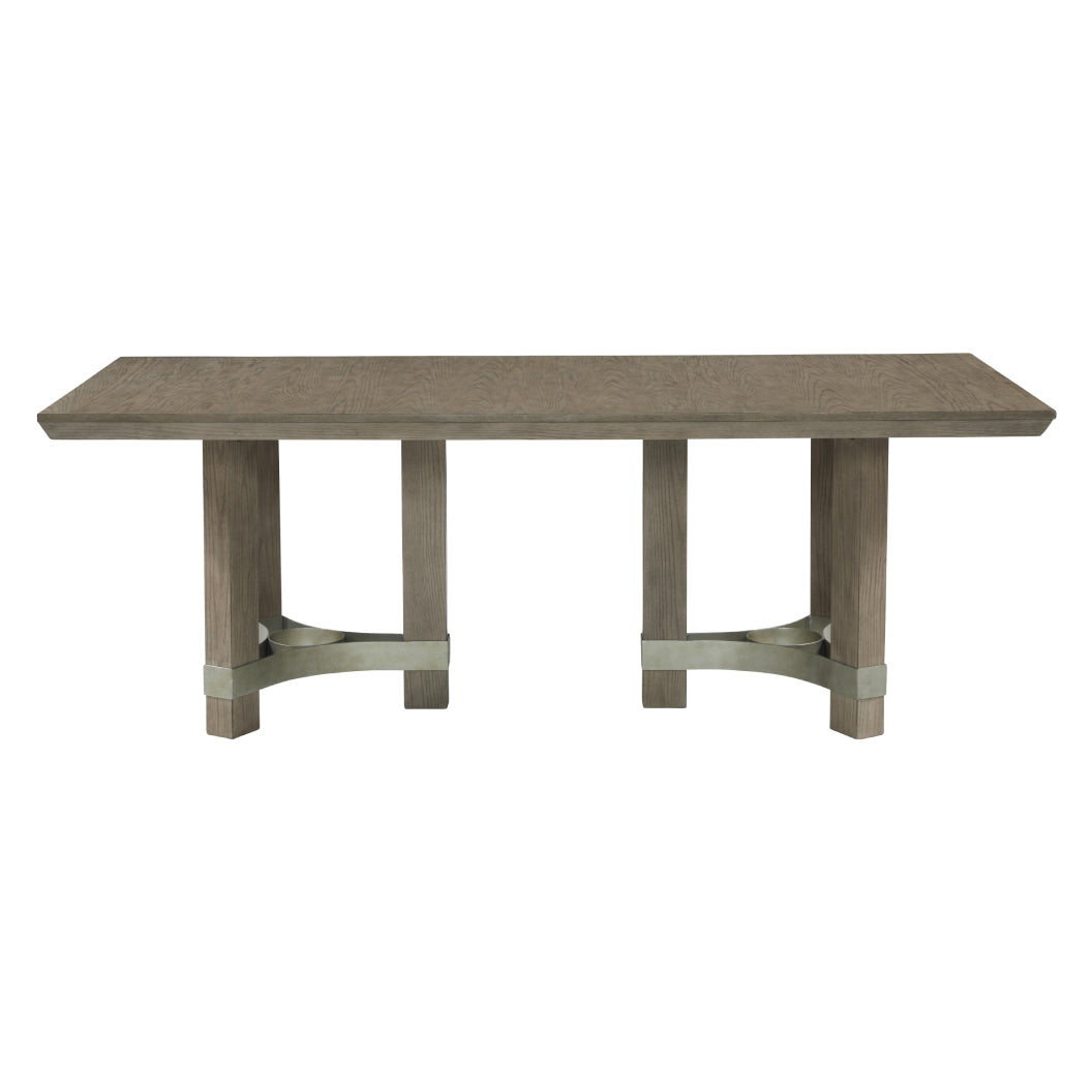 Table de salle à manger en bois grise - Chrestner