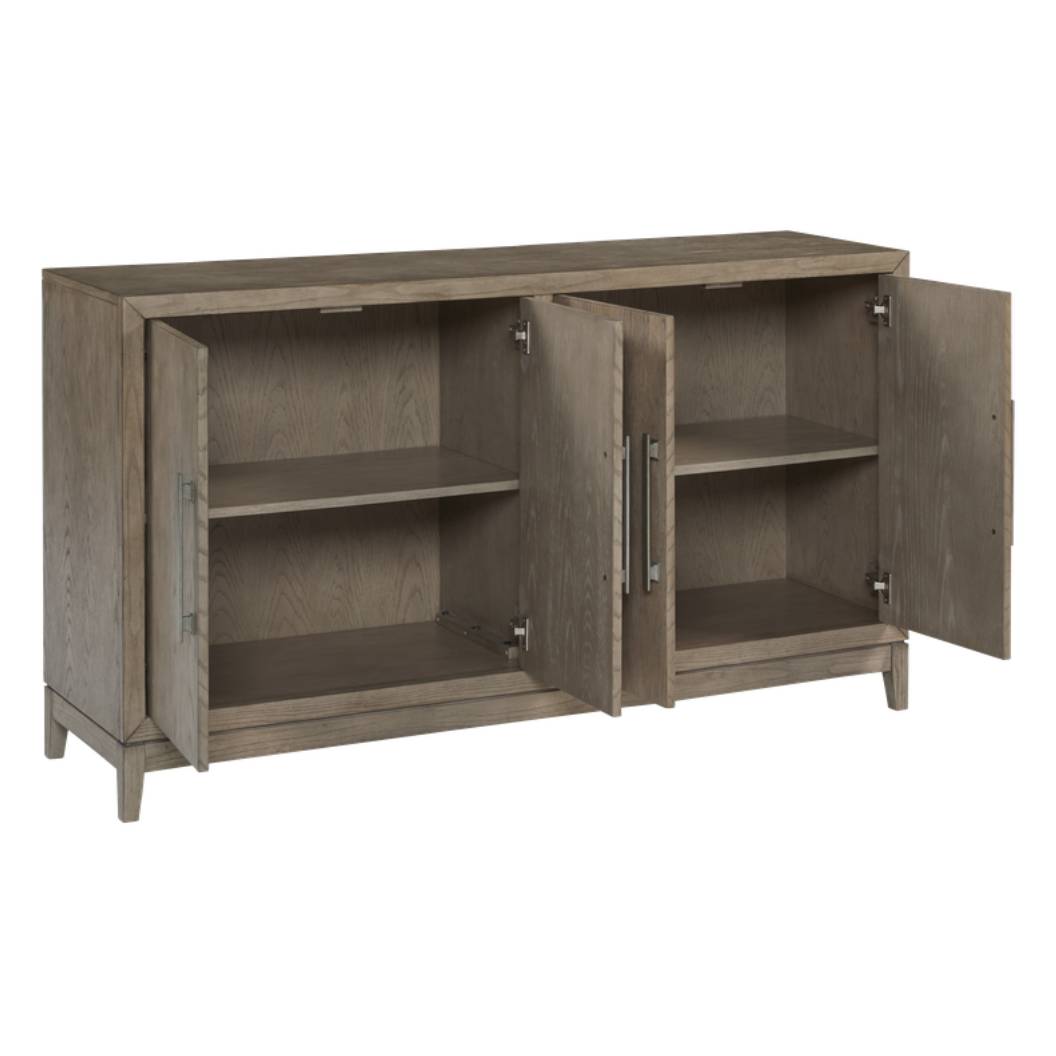 Buffet en bois gris avec 4 portes - Chrestner