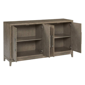 Buffet en bois gris avec 4 portes - Chrestner