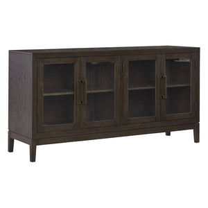 Buffet en bois brun foncé 4 portes - Burkhaus