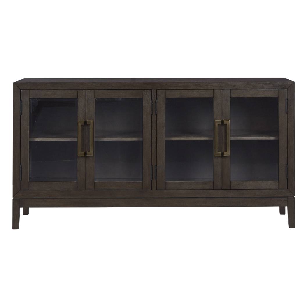 Buffet en bois brun foncé 4 portes - Burkhaus
