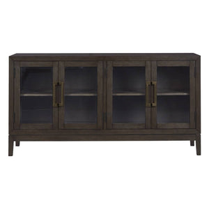 Buffet en bois brun foncé 4 portes - Burkhaus