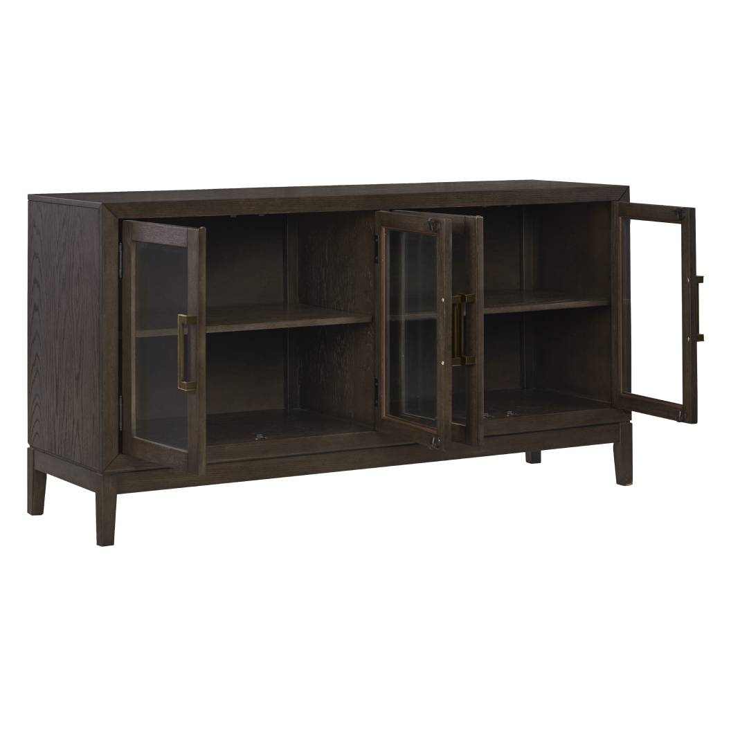 Buffet en bois brun foncé 4 portes - Burkhaus
