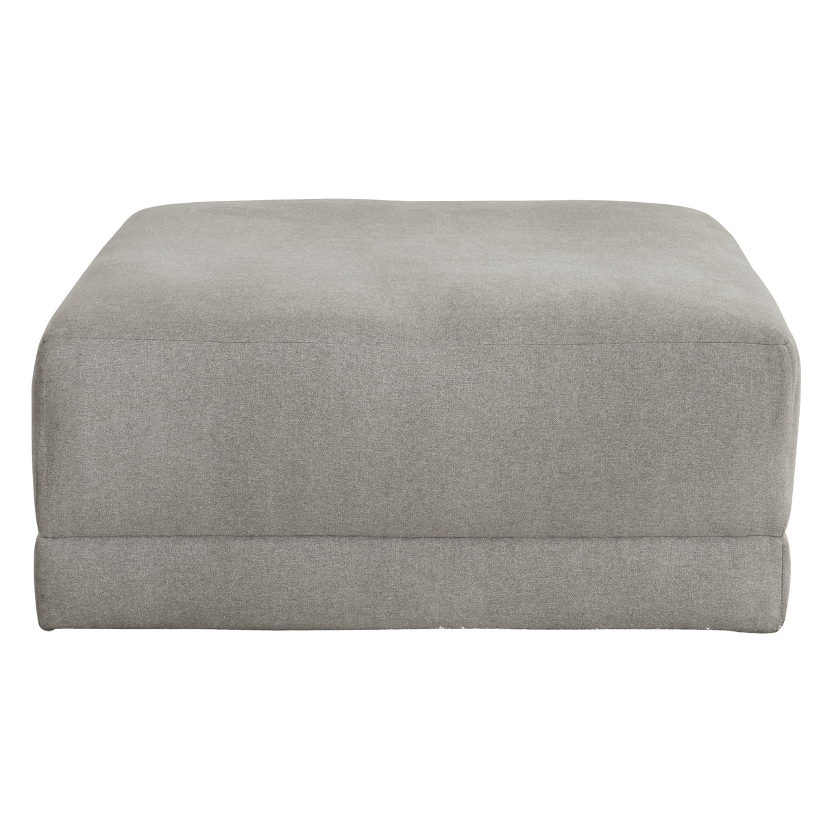 Ottoman beige pâle en tissu surdimensionné - Katany