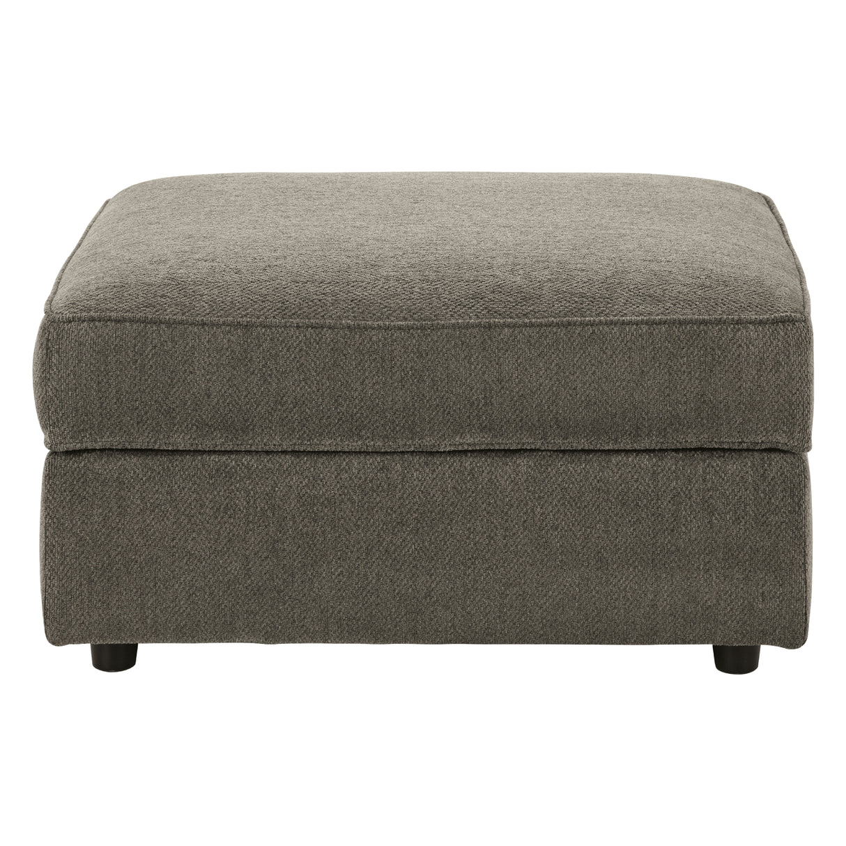 Ottoman avec rangement OPhannon en tissu gris