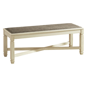 Banc de salle à manger Bolanburg en tissu gris