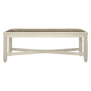 Banc de salle à manger Bolanburg en tissu gris