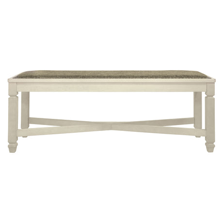 Banc de salle à manger Bolanburg en tissu gris