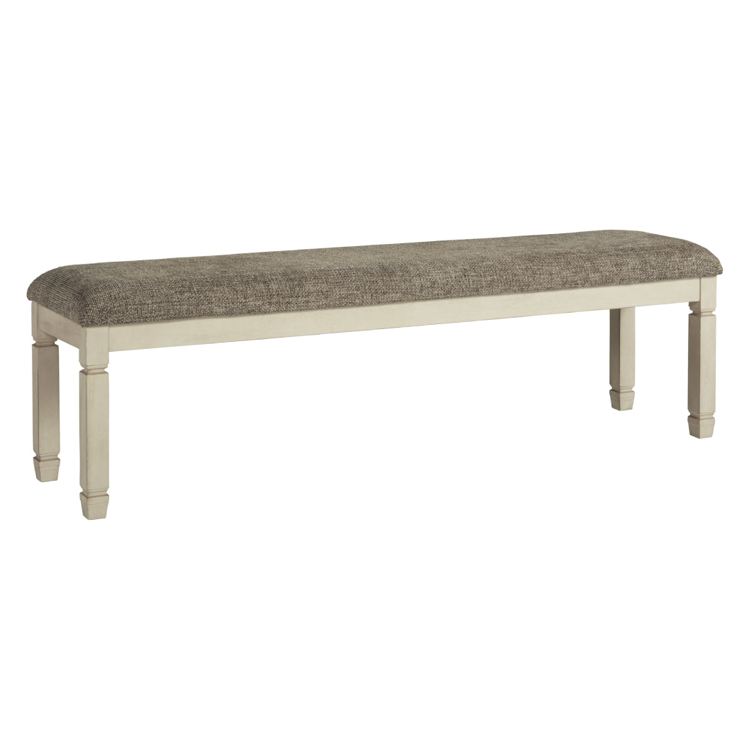 Banc de salle à manger Bolanburg en tissu gris
