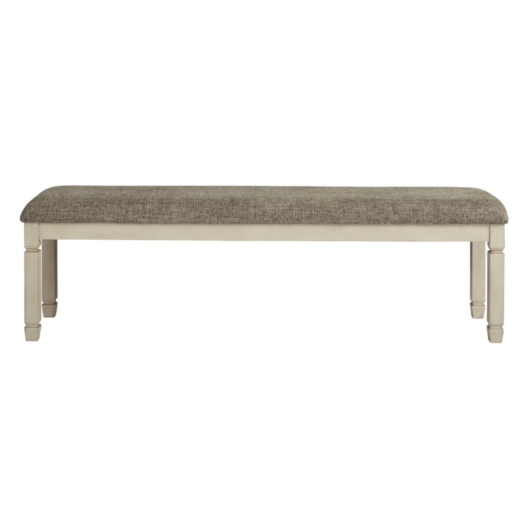 Banc de salle à manger Bolanburg en tissu gris