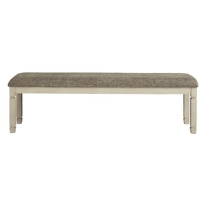 Banc de salle à manger Bolanburg en tissu gris