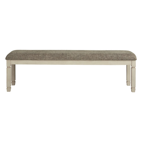 Banc de salle à manger Bolanburg en tissu gris