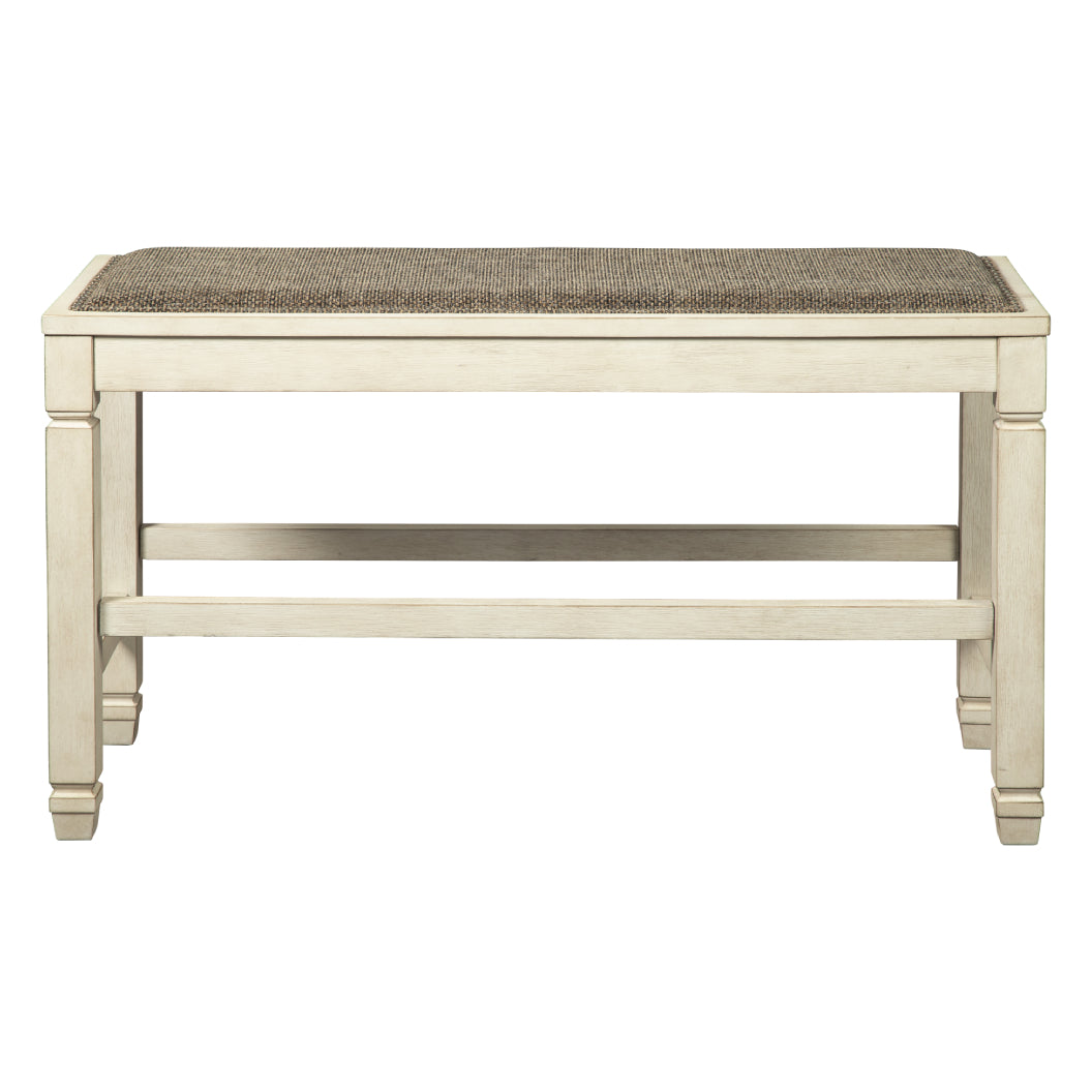 Banc de comptoir Bolanburg en tissu gris