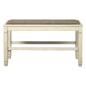 Banc de comptoir Bolanburg en tissu gris