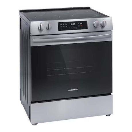 Cuisinière électrique 30 po, 5,3 pi³ Inox avec Élément EvenTemp™ et Nettoyage rapide à la vapeur