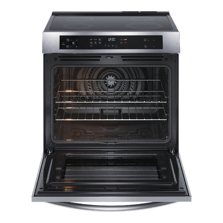 Cuisinière à induction encastrable 30 po 5,3 pi³ Inox avec 4 zones