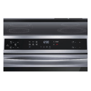 Cuisinière à induction encastrable 30 po 5,3 pi³ Inox avec 4 zones