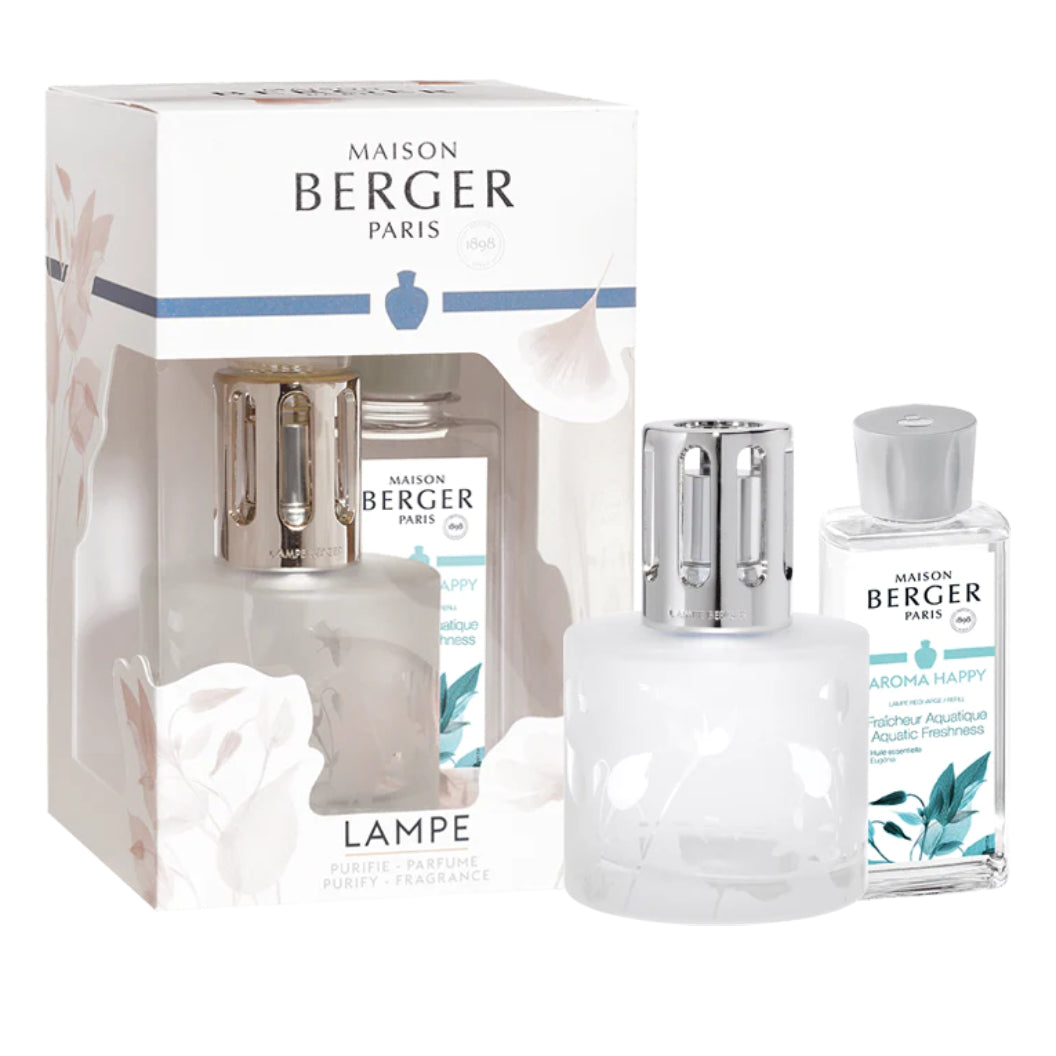 Coffret lampe diffuseur à fragrance fraîcheur aquatique
