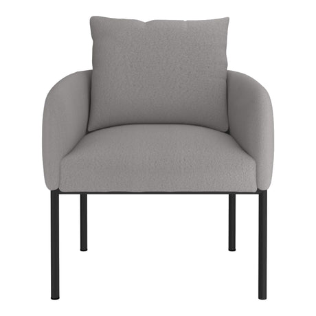 Fauteuil d'appoint en tissu gris - Zana