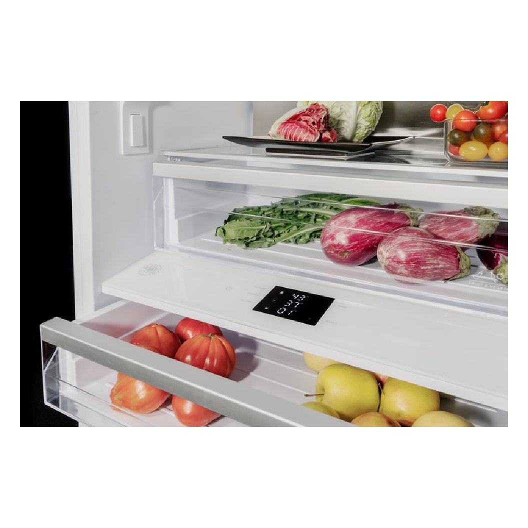 Réfrigérateur encastrable, congélateur bas 36 po, 19,7 pi³ Panneau requis - Série Heritage avec distributeur d'eau et machine à glaçons