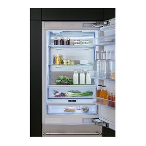 Réfrigérateur encastrable, congélateur bas 36 po, 19,7 pi³ Panneau requis - Série Heritage avec distributeur d'eau et machine à glaçons