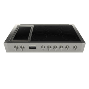Dessus de cuisinière à induction Sofia 48 po, Inox avec 7 zones